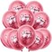Party Time 10-Pieces Pink 12 inch High-Quality Balloons Happy Birthday Latex Chrome Balloon for Birthday Party Decoration - Birthday Supplies