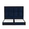 In House Berlin Velvet Bed Frame - Single - 200x120 cm - Dark Blue
