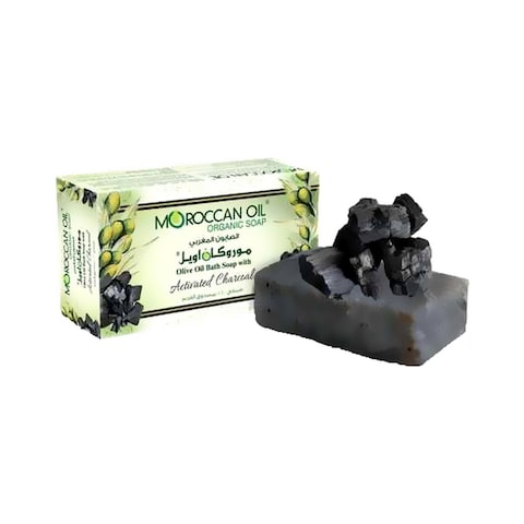 Moroccanoil Olive Oil Bath Soap With Activated Charcoal 100g