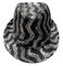 Deluxe Black and Silver Sequins Hat