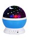 Generic LED Star Moon Night Projector Lamp Blue/White/Black 13X15X15Centimeter