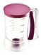 Generic Pancakes Batter Milk Measuring Dispenser Clear/Purple