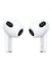 ابل سماعة ايربودز الجيل الثالث مع حافظة شحن، أبيض
