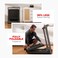 Sparnod Fitness STH-3099 2-in-1 Walking Pad/Treadmill 180&deg; Foldable Deck, 5.5 HP Peak DC Motor, 110 kg User Weight Capacity, Speed Knob, Black &amp; Silver جهاز مشي قابل للطي