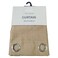 LA Collection 85 GSM Polyester Curtain Taupe 140x240cm
