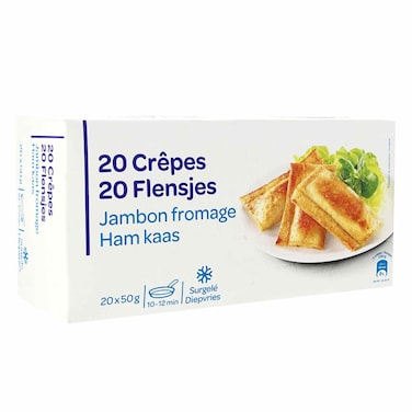 Carrefour  Frozen 20 Crepes Ham/Cheese 1Kg