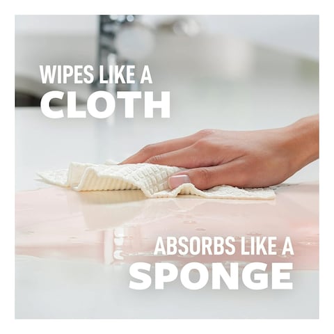 3M Scotch-Brite Greener Clean Reusable Sponge Cloths 6.7x7.9inch 2 PCS