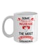 muGGyz Quote Printed Coffee Mug White/Black/Pink 11Ounce