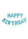 Generic Happy Birthday Letter Shape Aluminum Balloon Party Decoration 16Inch