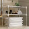 Double layer Metal Microwave Oven Stand ，Over The Rack Storage Organizer for Home Kitchen Bathroom Countertop Storage