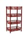 Delcasa 4 Layer Kitchen Rack Red 50cm