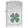 Zippo 24699 Clover High Polish Chrome Design Windproof Lighter