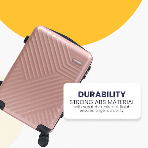 STARGOLD ABS+PC Spinner Wheels Trolley Single Luggage Number Lock Smart Carry On Suitcase 20 Inches