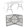 Generic-CK821 Portable Folding Table Indoor Outdoor 180Cm 6Ft Dining Camping Trestle