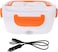 Generic Electric Food Heating Lunch Box Car Lunch Box Bento Box Portable Dinner Box 12V (Orange)