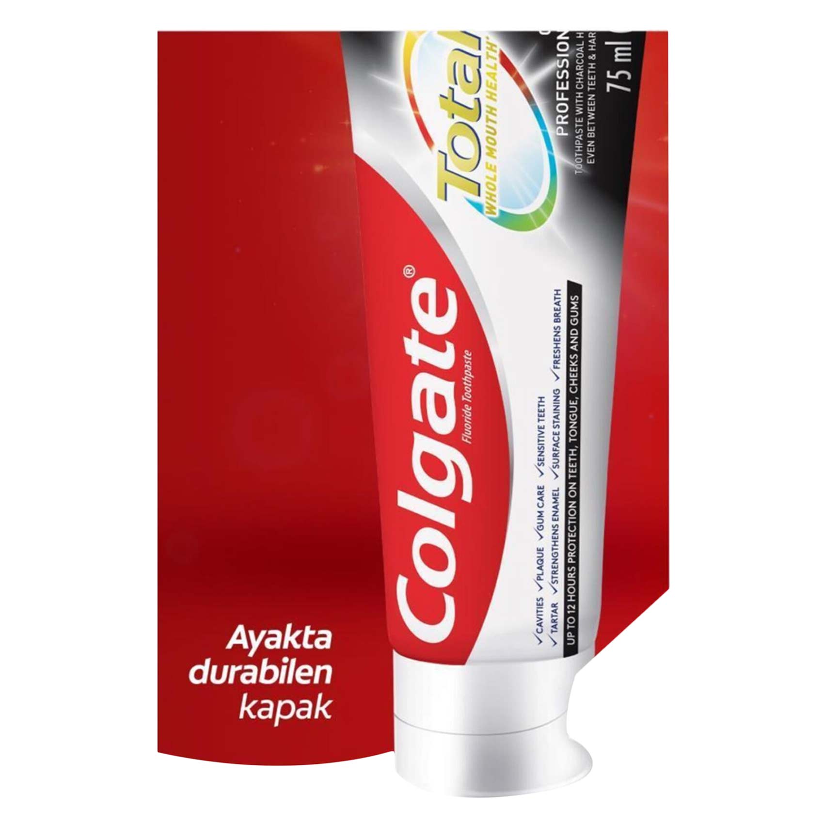 Colgate Total 12 Hour Protection Charcoal Deep Clean Toothpaste 75ml