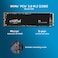 Crucial P3 500GB PCIE 3.0 3D Nand NVME M.2 SSD, Up To 3500MB/S Ct500P3SSD8, Black
