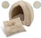 Best Pet SuppliesPet Tent-Soft Bed for Dog &amp; Cat by Best Pet Supplies, Inc., Inc. - Tan, 19" x H: 19"

