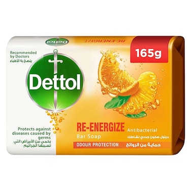 Dettol Antibacterial Soap - Re-Energize - 165 gram