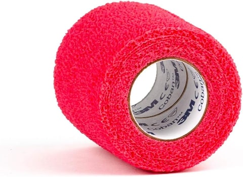 3M Nexcare CR3R Athletic Wrap, Red, 3x5 Yds