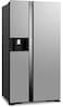 Hitachi 569L Net Capacity Side by Side 2 Door Refrigerator With dispenser Glass Silver- RSX700GPUK0GS