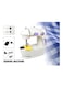 Generic Mini Sewing Machine With Foot Pedal White/Purple 2294 White/Purple