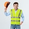 AL ARQAM High Visibility Reflective Safety Vest With Breathable Mesh Material Heavy Duty Safety Vest (3-XL)
