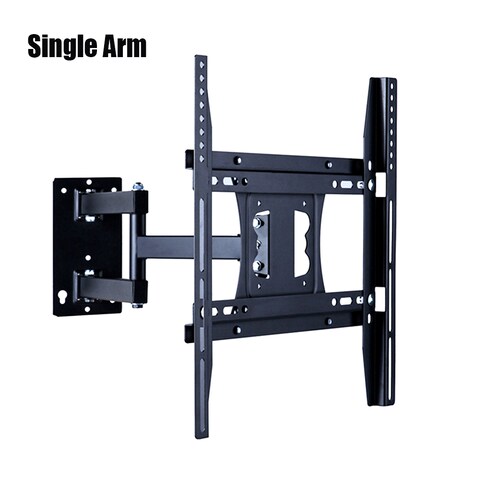 Generic-single arm Monitor Arm Television Screw Bracket Multi-directional Motion 26&#39;&#39;-55&#39;&#39; 22&#39;&#39;-50&#39;&#39; LCD LED Monitor Holder Arm Mount Bracket Loading 30-45kg Easy Installtion