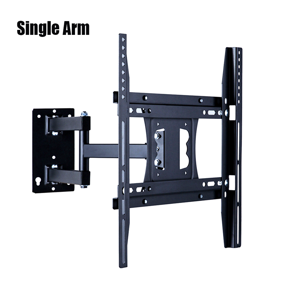 Generic-single arm Monitor Arm Television Screw Bracket Multi-directional Motion 26&#39;&#39;-55&#39;&#39; 22&#39;&#39;-50&#39;&#39; LCD LED Monitor Holder Arm Mount Bracket Loading 30-45kg Easy Installtion