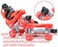 EASY FUTURE Roller Skates Adjustable Size Double Row 4 Wheel Skates Children Skates for Boys And Girls Including Protective Gear Knee Elbow Wrist Red Medium (35-38)