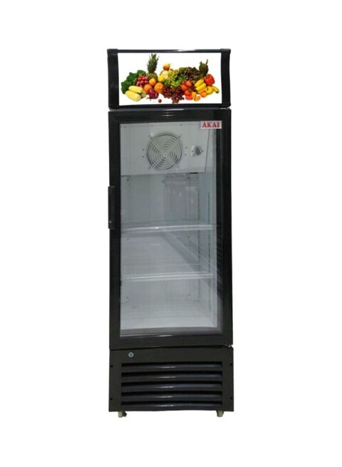 Akai Upright Showcase And Chiller 270 L, SCMA-270A, White/Black
