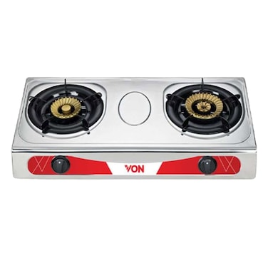 Von VAC7K202X 2 Burner Table Top Cooker Silver
