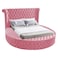 In House Lotus Velvet Bed Frame - Queen - 200x160 cm - Light Pink
