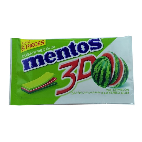 Mentos Fresh Gum Watermelon 3D - 8.5 gm