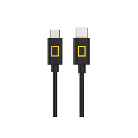 National Geographic Type C Cable 1.2M USB C Cable Fast Charging Compatible Basic USB Cable -Black