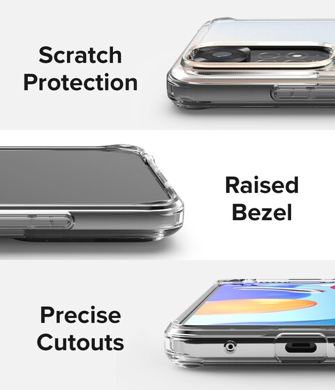Ringke  - Redmi Note 11 / Note 11S (Global Ver.) Case Cover -  Fusion Series-  Clear