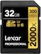 Lexar 32GB Professional SDHC UHS-II/V90/U3 2000X Memory card 300MB/s - LSD32GCB2000R
