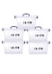 HIWARE Plastic Storage Box With Lid 10 LTR Semi Clear 5 Pcs Set   For Clothes, Toys, Books, Snacks, Shoes and Grocery Storage Box. (10 LTR)&hellip;