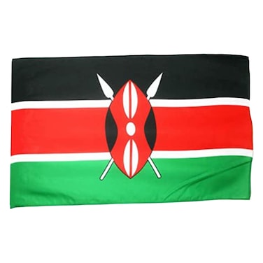 FLAG 35X23 KENYA 90 X 60 0906 KENYA