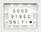 Metal LED Message White Light Box With Letters, Numbers and Symbols 21x17cm