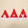 Set Of 3 Santa Hat Mixed Designs With Stretchable Freesize