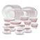 LARAH PLANO OPAL 50 PC DINNER SET SPRING FALL RED