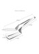 Generic Multifunctional Stainless Steel Food Flipping Spatula Tongs Clip For Beefsteak Bread Hamburger Bbq Meats Pizza Pies Bread Fish Turner Kitchen Shovel
