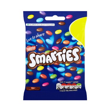 Nestle Smarties Sharing Pouch Of Milk Chocolate 87GR