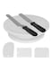 Generic 6-Piece Cake Decorating Tool Set White/Silver/Black