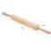 ECVV Wood Rolling Pin for Baking -15 Inch Professional Dough Roller with Handle, Essential Wooden Tool for Making Cookie   Pasta   Fondant   Pizza   Pastry   Tortilla   Pie   Bread   ect.