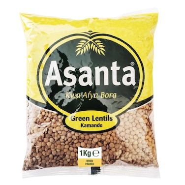 ASANTA GREEN LENTILS 1KG