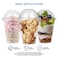 Lavish [ 100- Piece ] 360Ml Disposable Salad Cup Transparent Plastic Dessert Bowl Container With Lid For Bar Cafe Tea Home Party Tableware