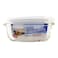 Lock &amp; Lock Boroseal Oven Glass Rectangular Container LLG413 Clear 160ml