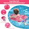 Swimbobo-Baby Swimming Float W/ Sun Protection Canopy-Pink